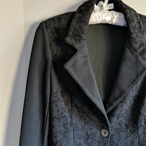 Italian wool embroidered blazer